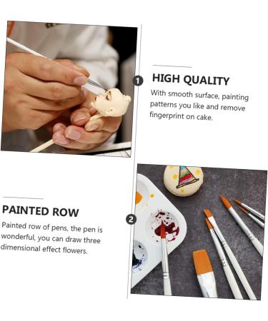 Zerodeko 30pcs Cake Coloring Pens Pottery Tool Kit Fondant Clay Carving Brush Food Coloring Marker Pens Sugar Craft Tools Sugar Cookie Decor Sugar Craft Pens Nylon Fudge White Set - Buy Online on GoSupps.com