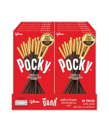 Pocky Chocolate Cream Covered Biscuit Sticks 1.73 oz (Pack of 10)