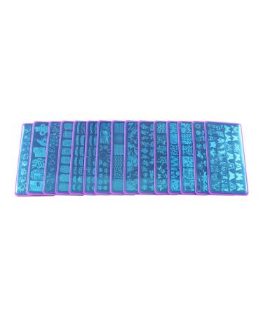 VNC 20Pcs 12X6cm Nail Art Soft Stamping Protective Shell Plastic Holder Stamper - A-Purple - Buy Online on GoSupps.com