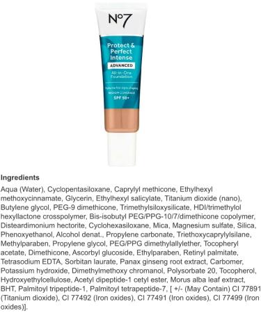 No7 Protect & Perfect All-in-One Foundation SPF 50 Cool Ivory - Buy Online on GoSupps.com