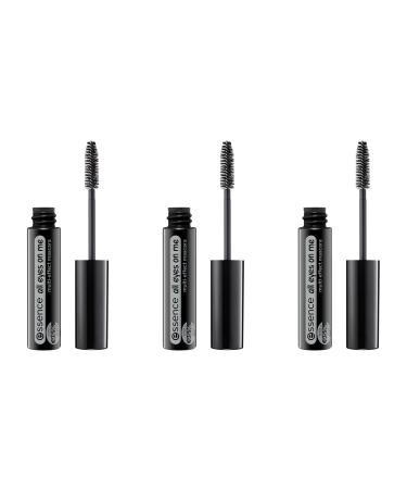 cosnova essence all eyes on me multieffect mascara eyelash mascara 01 soft black black gives volume defines perfumefree oilfree 3pack 3 x 8 ml