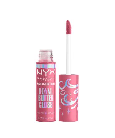 NYX Professional Makeup x Bridgerton - Gloss L vres Repulpant - Collection limit e - Formule Vegan - Butter Gloss - Teinte : 01 Angel Food Cake Royal Buttergloss Angel Food Cake