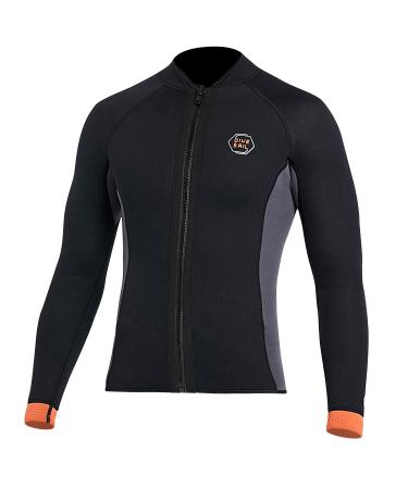 Wetsuit Pants Wetsuit Tops 3mm Neoprene Tops Pants Men and Women Surfing Pants Jacket Keep Warm for Diving Surfing Swimming Snorkeling Scuba Kayaking Pants Black (Men's top) Large - Buy Online on GoSupps.com