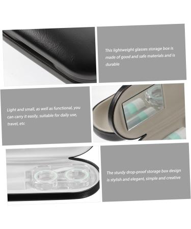 Solustrie Double-Layer Glasses Case & Contact Lens Container - Multi-Glasses Storage Box (16x7x5.5cm) - Hard & Soft Options for International Shipping - Buy Online on GoSupps.com