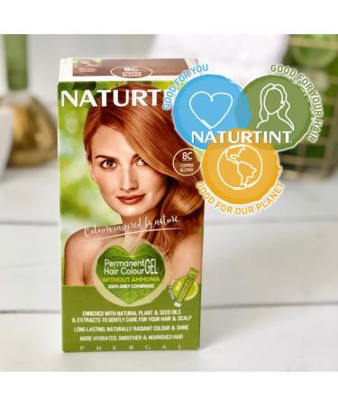 Naturtint 8C Copper Blonde Hair Colour - Ammonia-Free Vegan Formula - Buy Online on GoSupps.com