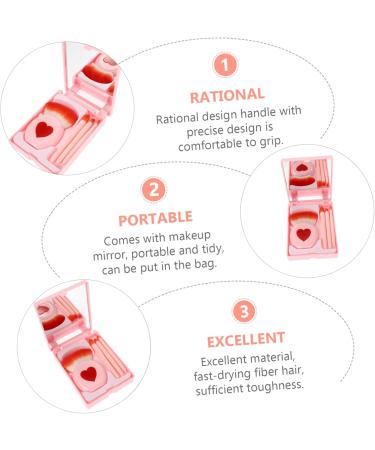 Beaupretty 7 Boxes makeup brush set travel makeup mini containers estuche para brochas maquillaje Cosmetic Tool Portable Cosmetic travel lip brush Makeup Tool Makeup Supplies - Buy Online on GoSupps.com