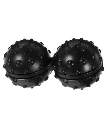 Gatuida 3st massage ball lacrosse ball massage glass holder made of rattan yoga balls black massage balls massage roller Bunsen burner muscle massage rollerball massage device peanut