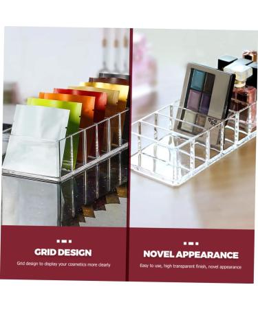 Ipetboom Makeup Organzier Box Makeup Storage Box Acrylic Eyeshadow Holder Clear Stand Cosmetics Rack Lipstick Display Stand - Buy Online on GoSupps.com