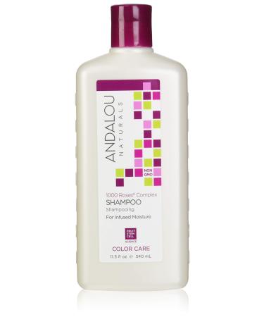 Andalou Naturals Shampoo  Color Care  For Infused Moisture  1000 Roses Complex  11.5 Oz Pack of 1