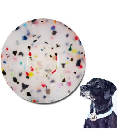 Linteker protective cover for Airtag dog collar shell for Apple Airtag GPS Finder pet collapse Airtag protection case for dogs and cats collar accessories transparent flower