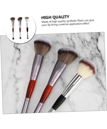DRESSOOS 3pcs Double-ended Makeup Brush Female Makeup Brush Cosmetic Supplies Make up Kit Artificial Fiber - Buy Online on GoSupps.com
