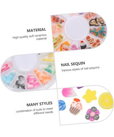 minkissy 32 Boxes Soft Pottery Nail Jewels Nail Art Decoration Fruit Nail Art Slice Fruit Flatback Charms Bulk Ornaments Nail Accessories Nail Art Patch Polymer Clay 3d Decorations - Buy Online on GoSupps.com