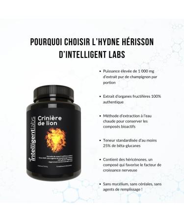 Intelligent Labs Lion's Mane 120 Vegetable Capsules - Buy Online on GoSupps.com