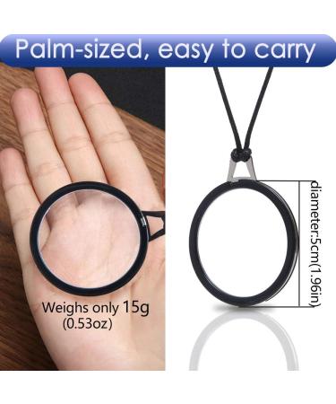 Luff Necklace Reading Glasses +2.5 - Fashion HD Portable Readers for Men & Women | Anti-Lost Handheld Neck Type - Buy Online on GoSupps.com