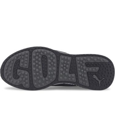 PUMA Unisex GS-Fast Golf Shoe 42.5 EU - Black & Quiet Shade | International Shipping Available - Buy Online on GoSupps.com