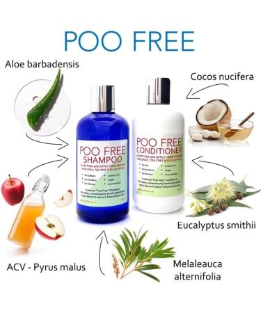 99% Natural - CLARIFYING SHAMPOO - CIDER VINEGAR COCONUT TEA TREE and EUCALYPTUS - 250 ml - POO FREE - No Sulfates No Parabens No Silicone. Concentrated. Gentle Suitable for Sensitive Skin. - Buy Online on GoSupps.com
