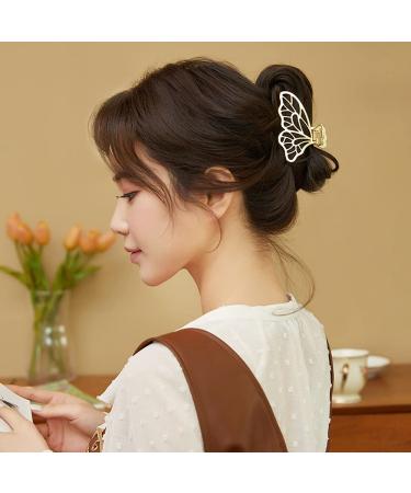 Nifocc Vintage Butterfly Hair Clips - 3 Pack Metal Hair Accessories for Women & Girls in Gold Rose Gold & Silver - Buy Online on GoSupps.com