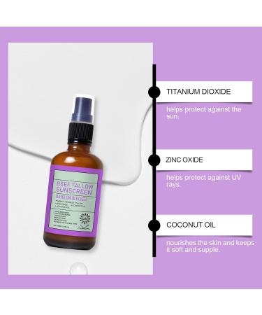  blmcoos Grounded Labs Zinc Oxide Sun Spray - Sun Spray from Grass-fed Cattle with Coconut Oil - Grounded Labs - Moisturizing Sun Protection (1) - Buy Online on GoSupps.com