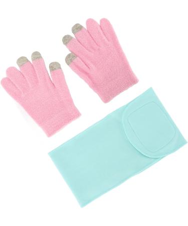 Qukaim Moisturizing Gel Hand Gloves Set Moisturizing Gel Hand Gloves Set with Spa Neck Mask Reusable Hydrating Gel Gloves Touch Screen for Cracked Skin - Buy Online on GoSupps.com