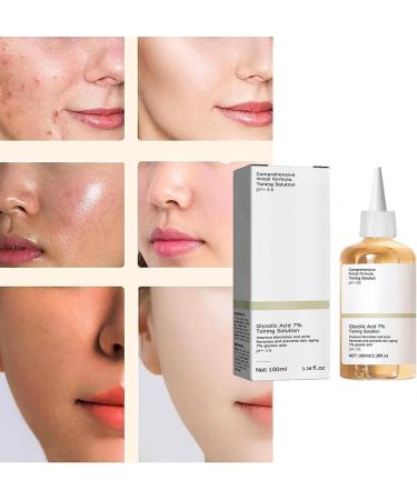 Glycolic Acid Toning Solution Glycolic Sour 7% Toner Glycolic Acid 7% Lotion Acid 7% Toning Resurfacing Solution Aloe Facial Toner Hydrating Face Serum Skincare Hyaluronic Acid Serum 100ML - Buy Online on GoSupps.com