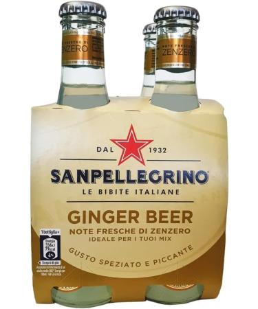 SanPellegrino San Pellegrino Ginger Beer Soft Drinks with Notes of Ginger + Lemon Juice Limonata 20 cl Alcohol-free Drink 24 Count - Buy Online on GoSupps.com