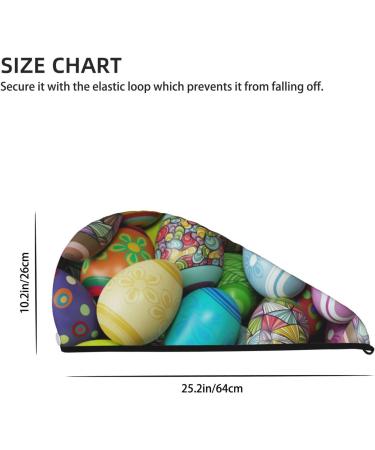 Easter Egg1 Microfiber Hair Towel - Super Absorbent Coral Velvet Wrap for Women | Quick Dry for Long Curly & Thick Hair - Buy Online on GoSupps.com