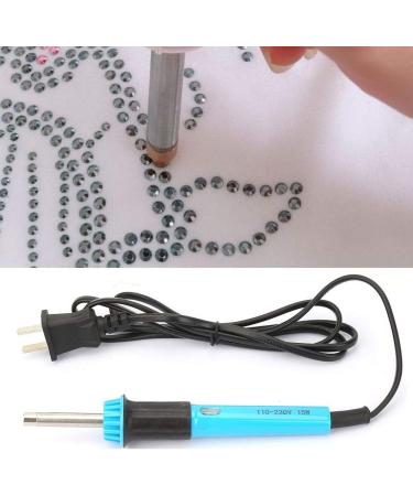 Rhinestone Hotfix Applicator Kit - DIY Blue Wand Setter Tool with Drill Pen, Tips, and Iron Rack | 15W - Buy Online on GoSupps.com