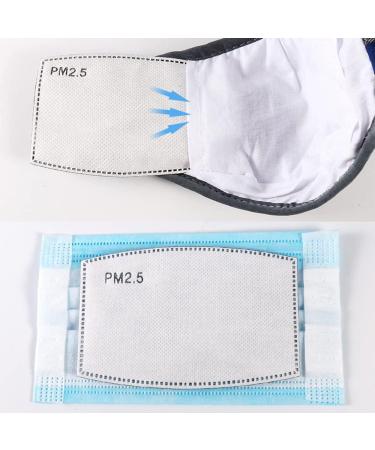 Yijueled 100 PCS Adult Face Mask Filter Anti-pollution 5 Layers Carbon Filter Masks Cotton Dust Mask Replaceable - Buy Online on GoSupps.com