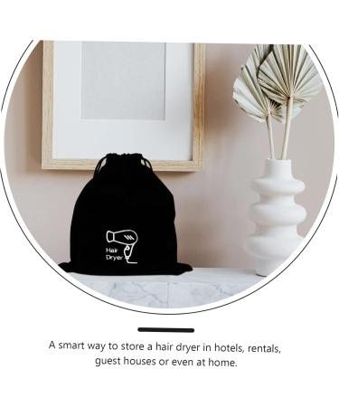 Didiseaon 2 Pcs Hair Dryer Storage Bag Purse Storage Organizer Hairdryer Plush Tool Drawstring Bag Flannel - Buy Online on GoSupps.com