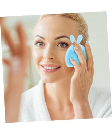 minkissy 16 Pcs Rabbit Ears Facial Brush Face Cleansing Brush Portable Facial Face Lotion for Women Face Wash Brush Silicone Facial Cleaner Face for Women Body Miss Cute Rabbit Silica Gel Light Bluex4pcs 7.5x7.5cmx4pcs - Buy Online on GoSupps.com