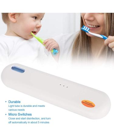 Syrisora Portable USB UV Toothbrush Sterilizer - Disinfectant Storage Holder (White) | Best International Shipping - Buy Online on GoSupps.com