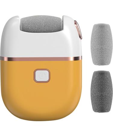 Electric Foot Scrubber File | Rechargeable Foot File with 2 Adjustable Speed | Callus Remover Tools for Dead Skin Removal - Portable Electronic Pedicure Tools for Home Pedicure and Podiatry Yellow - Buy Online on GoSupps.com