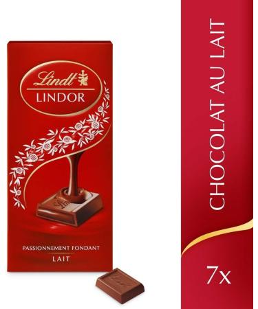 Lindt - Lindor Milk Tablet - 150g Pack of 7 - Buy Online on GoSupps.com