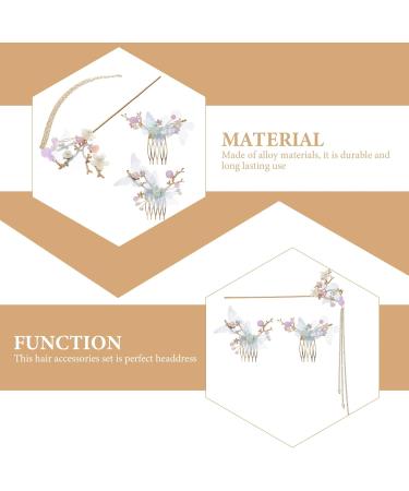 Minkissy Rhinestone Pearl Flower Hair Stick Hair Comb Chinese Hair Chopsticks Vintage Tassel Hair Pin Chignon Pin Chopsticks Hair Styling Accessories for Women - Buy Online on GoSupps.com