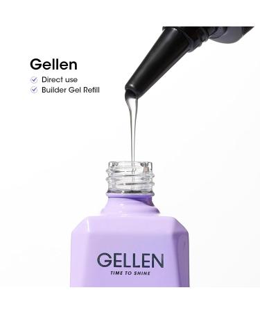 Gellen 100ml No Wipe Gel Top Coat - Long Lasting High Gloss Clear Nail Polish | UV Light Cured Soak Off | Salon Quality Gel for Beautiful Nails - Buy Online on GoSupps.com