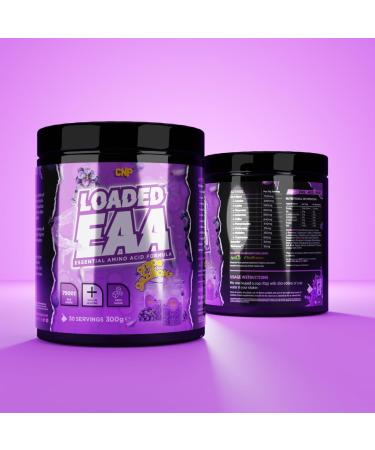 CNP Professional Loaded EAAs & BCAAs Grape Gazillions 300g Powder - Muscle Repair & Recovery Blend | 9 Delicious Flavours | 30/10 Servings - Buy Online on GoSupps.com