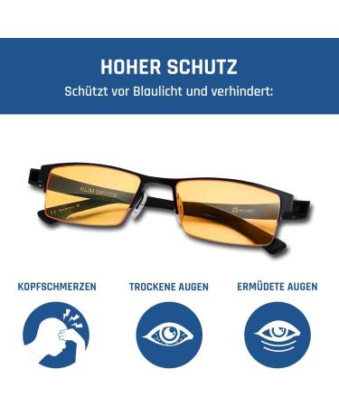 Climate Optics Blue Light Filter Glasses 2024 - High Protection Gaming Glasses for PC Phone & TV - Anti-Tiredness & UV Protection - Orange - Buy Online on GoSupps.com