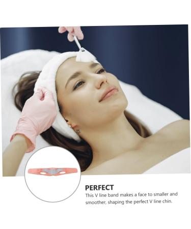 FOMIYES 1pc Thin Belt V Line Lifting Chin Strap Belt v Line Shaper Belt Slimming Shaper Band Lift Woman Mercerized Cloth Anti-aging 60X10.5X1cm Orange - Buy Online on GoSupps.com