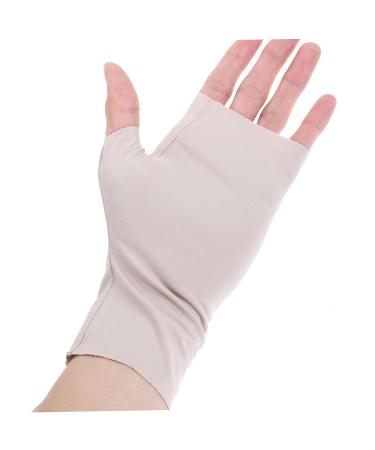 POPETPOP 2 Pairs pink gloves nail UV gloves nail art accessory UV gloves for manicure UV protection gloves for nail manicure UV gloves UV nail gloves sun protection Nylon women's gel - Buy Online on GoSupps.com