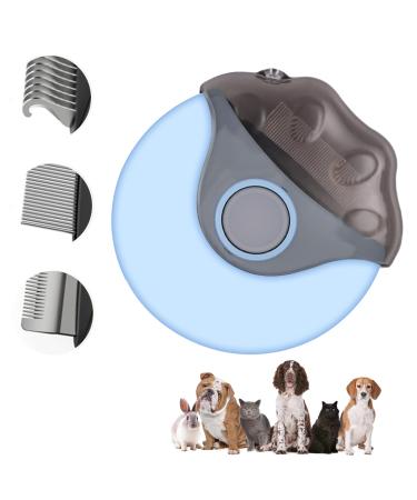 Cat Brush for Shedding,3 in 1 Portable Dog Brush for Shedding,Pet Slicker Brush for Matted and Tangled Hair,Dematting & Detangling Grooming Brushes for Dogs Cats Rabbits,Easy to Removes Loose Undercoat (Blue)