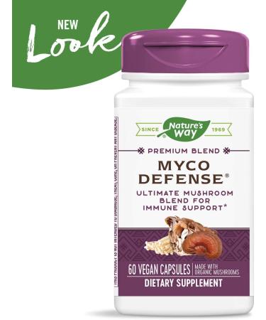 Nature's Way Myco Defense - Premium Blend 60 Vegan Capsules for Immune Support - Buy Online on GoSupps.com
