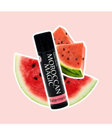 Moroccan Magic Organic Watermelon Lip Balm 3 Pack | Cold Pressed Argan & Essential Oils | Smooth & Non-Toxic Formula | Cruelty-Free - Buy Online on GoSupps.com