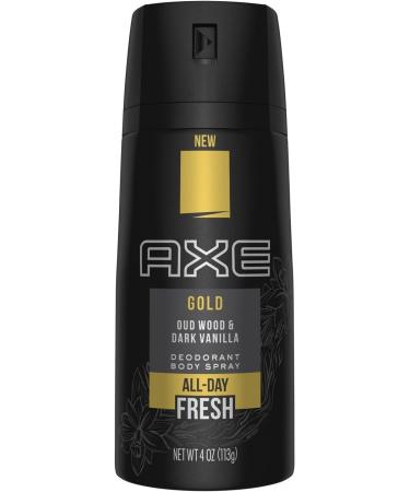 Axe Gold Oud Wood and Dark Vanilla Deodorant Body Spray 4.0 oz - Pack of 2 - Buy Online on GoSupps.com