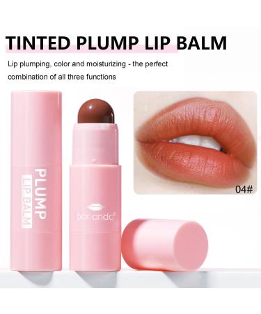 Plumping Lip Balm: Hydrating Tinted Lip Polish for Dry, Cracked Lips - Deep Nourishing Moisturizing Lip Gloss (Brown Vermeil) - Buy Online on GoSupps.com