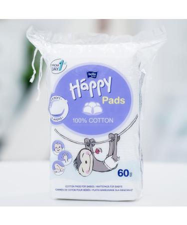 Buy Bella Baby Happy Cotton Pads - 100% Cotton Pack of 4 (240 Pcs) - Ideal for Sensitive Skin | International Shipping - Buy Online on GoSupps.com