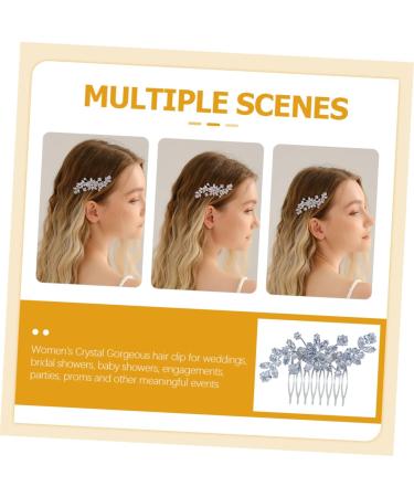 Ipetboom Crystal Side Hair Comb Hair Accessories for Prom Bride Headpieces for Wedding Girls Hair Accessory Combs Wedding Crystal Hair Comb Bridesmaid Light Luxury Hairpin Alloy - Buy Online on GoSupps.com