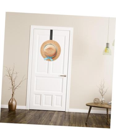 jojofuny 2pcs Door Hook Hat Wall Hanger Wall Mounted Clothes Rack Towel Valet Hat Hooks Hanging Door No Trace 21x4.5cm Black - Buy Online on GoSupps.com