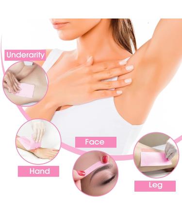 Molain 100-Piece Pink Wax Strips for Facial and Body Hair Removal - Non-Woven Epilating Wax Strip Paper - Buy Online on GoSupps.com