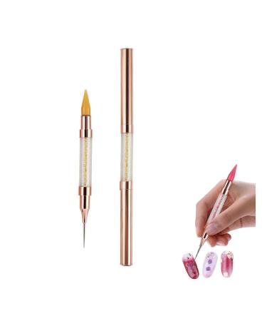 Dual End Rhinestone Pen Tool Nail Rhinestone Picker Dotting Tool Diamond Painting Dotting Pen Nail Art Dotting Pen Pick Up Applicator Dual Tips Dotting Pen Beads for DIY Nail Art Crafts (D)