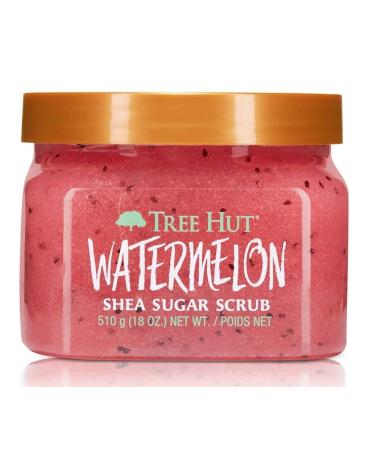 Tree Hut Shea Sugar Body Scrub Watermelon Coconut Lime 18oz 2PK with Makeup Remover Wipe - Set of 3 - Buy Online on GoSupps.com